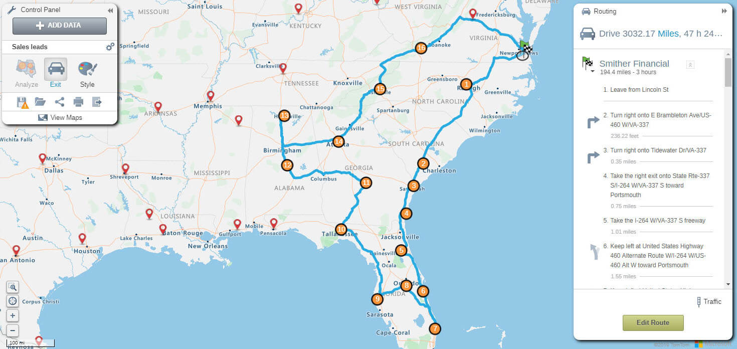 travel route builder