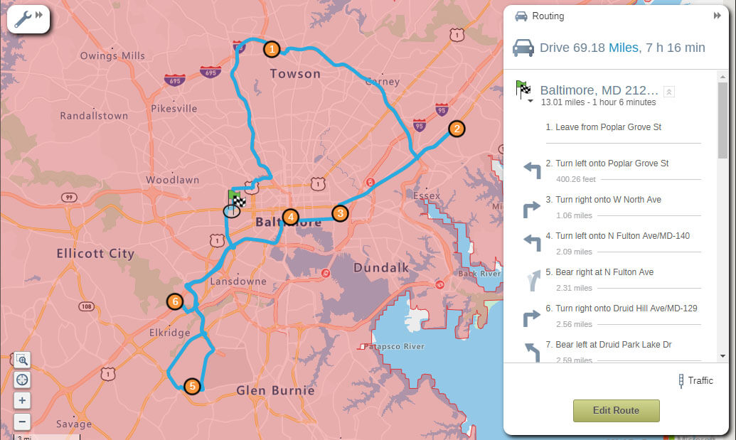 By examining sales coverage and customer locations, you can find opportunities for expansion.