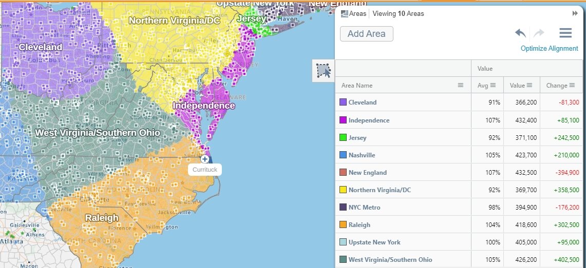 Territories dense with opportunity