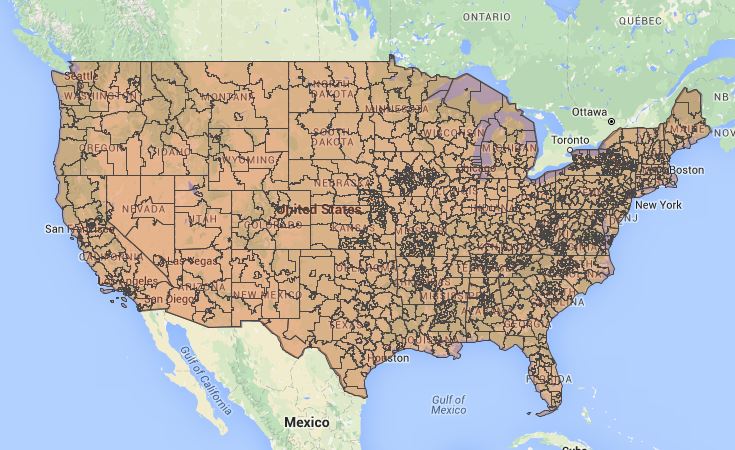 3 Digit Zip Code Map