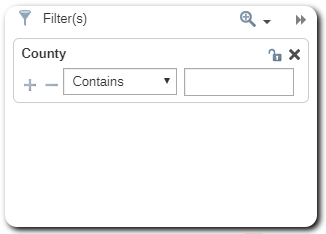 Text filter with more than 50 distinct values