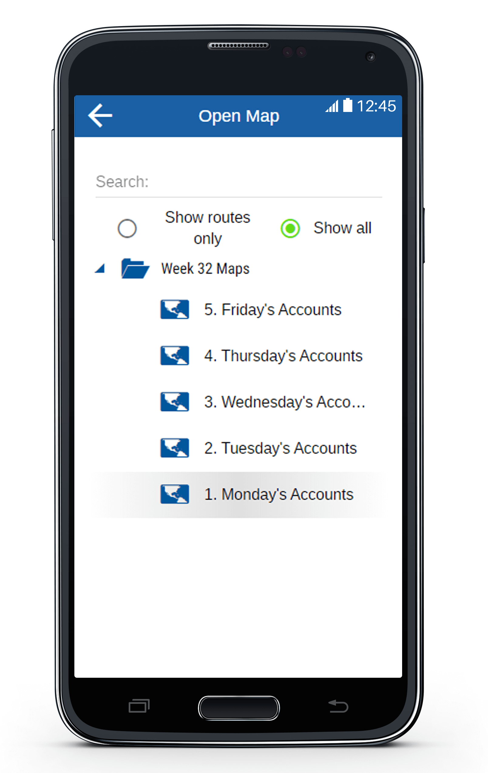 Route Planning with eSpatial Mobile