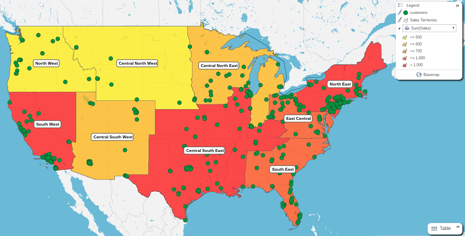 Regional Heat Maps