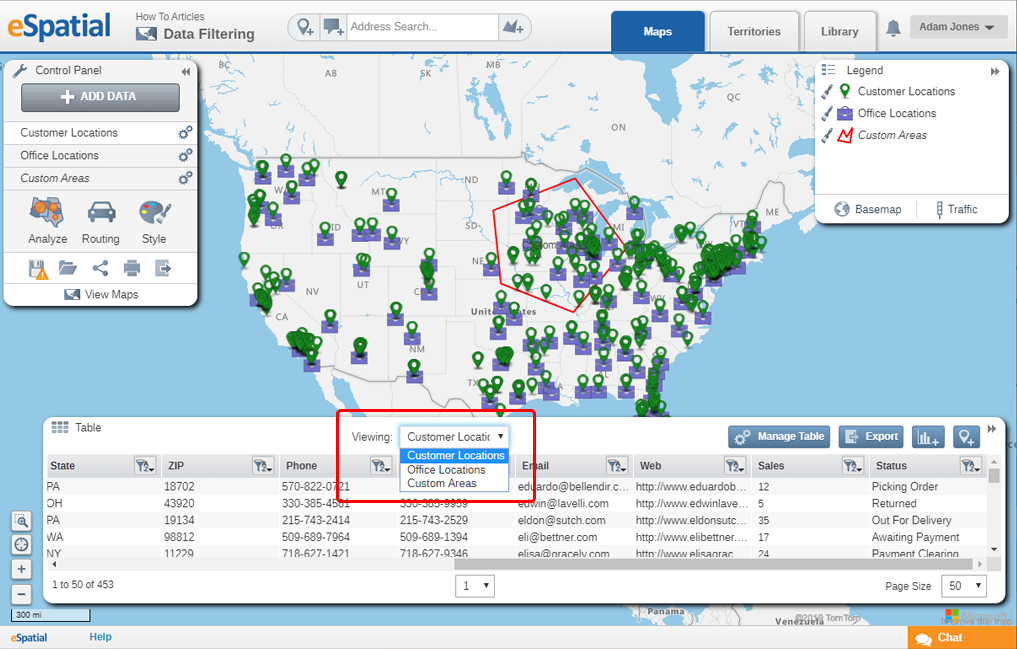 Select the Dataset You Want to Filter