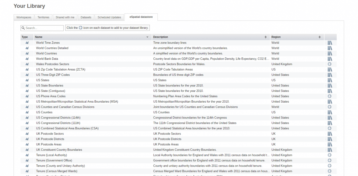 Third Party Datasets
