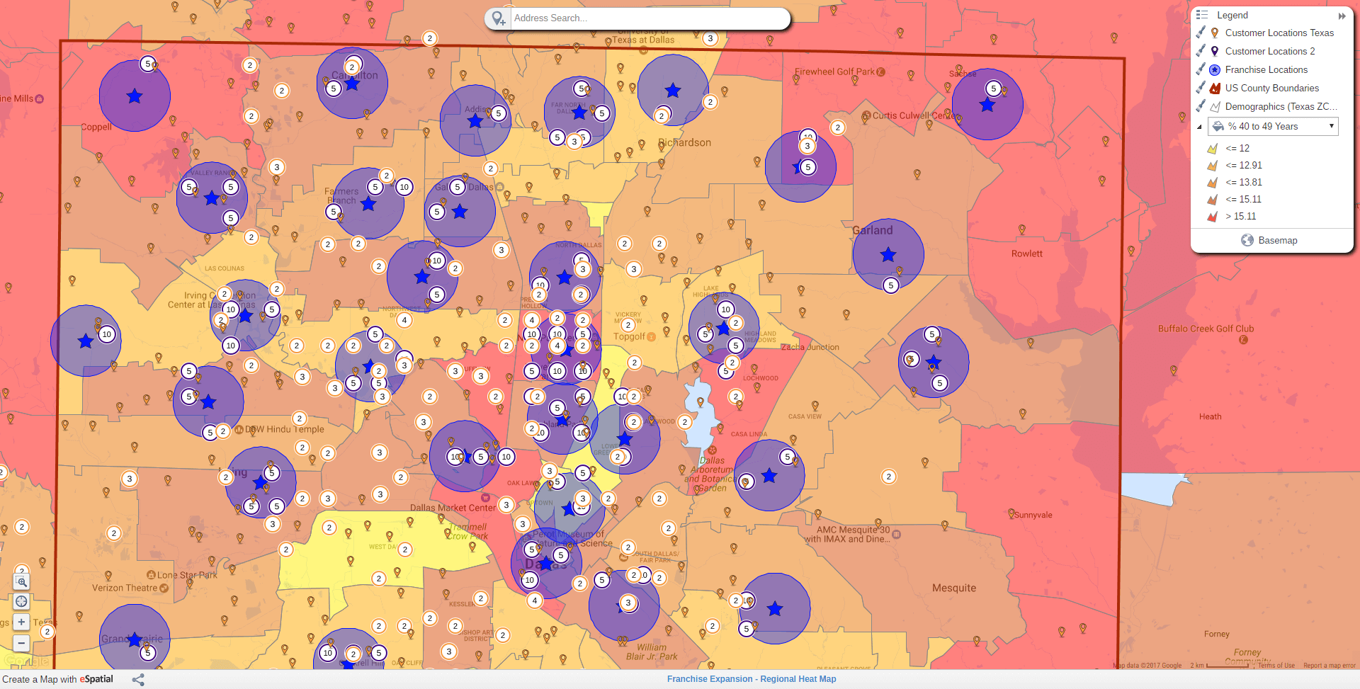 Regional Heat Maps