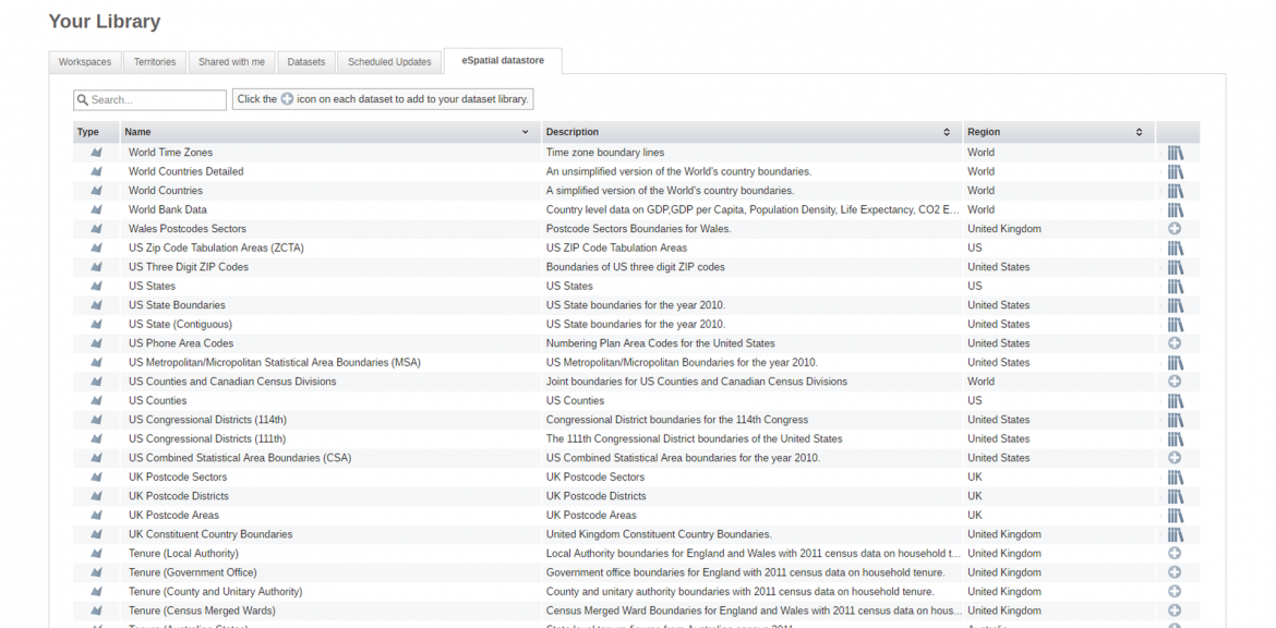 Third Party Datasets