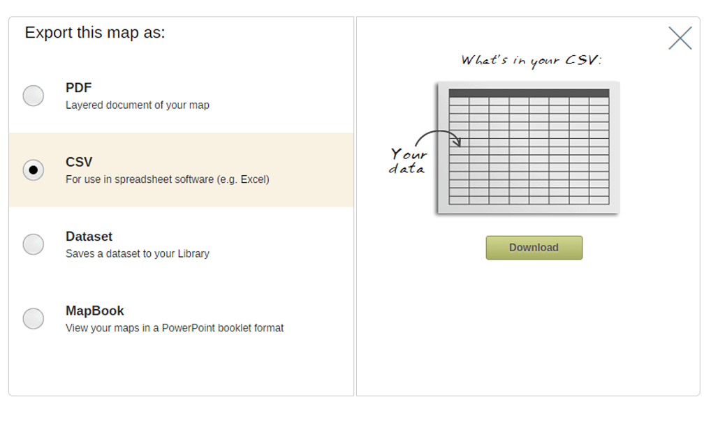 Exporting to CSV