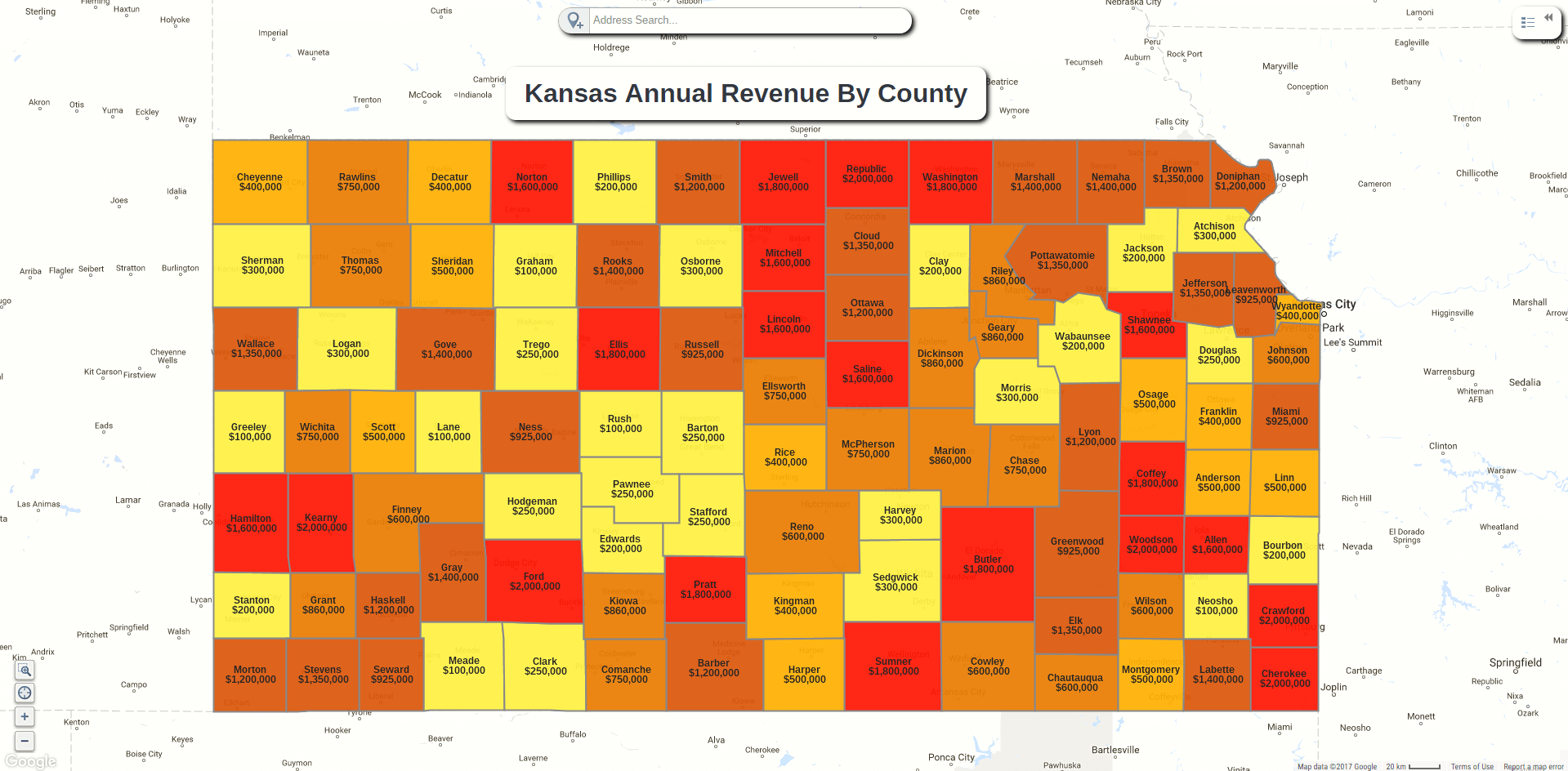 Regional Heat Maps