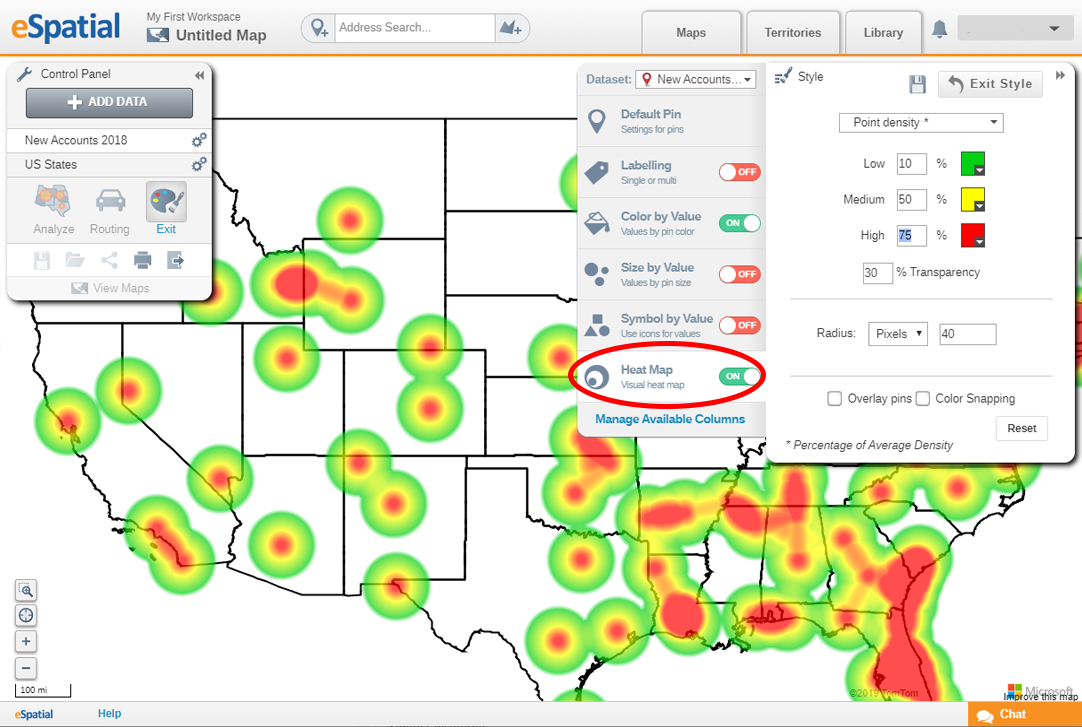 Heat map