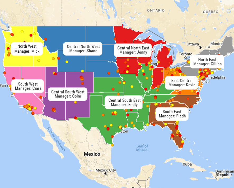 Sales Territory Mapping Software Sales Territory Mapper Map Territories ...