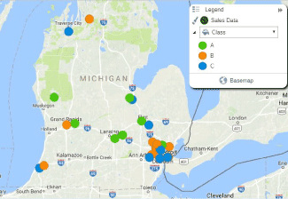 Color-Coded Pin Maps